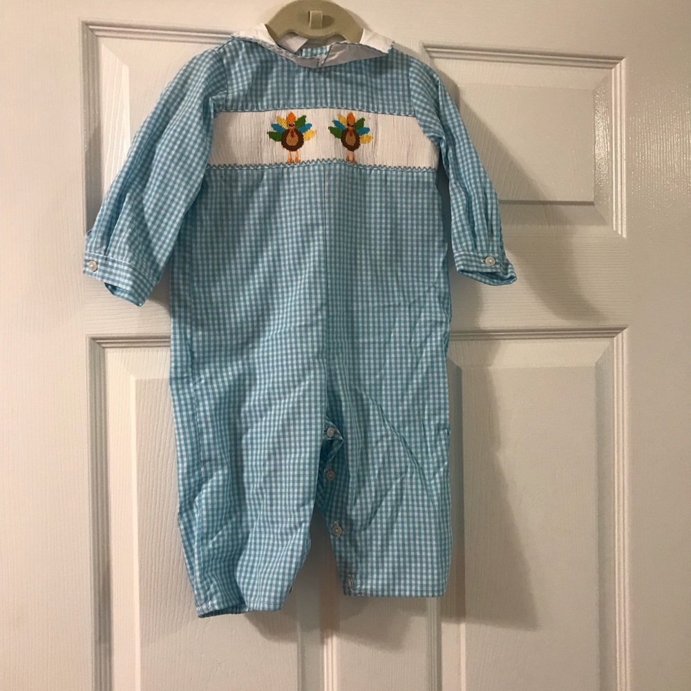 Smocked Turkey Outfit